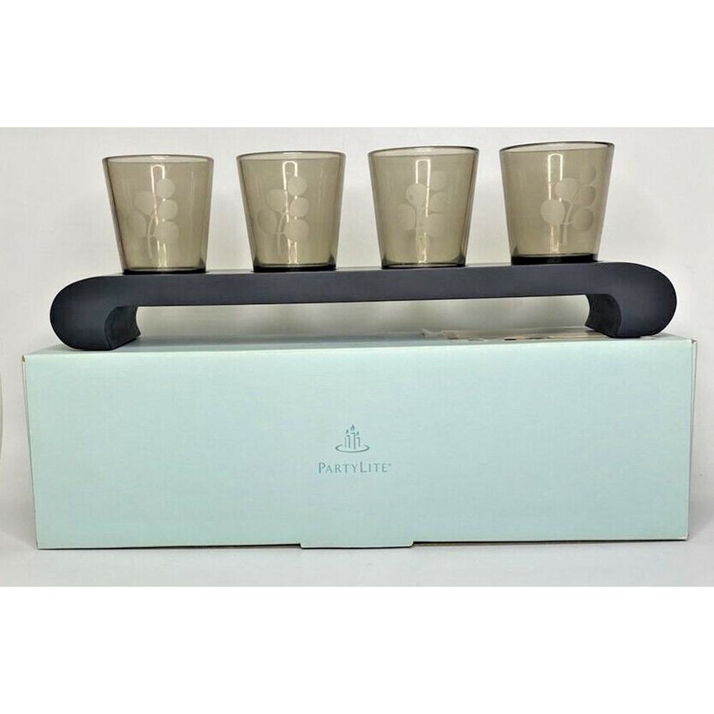 PartyLite Eastern Reflections Votive Holder Quartet Retired NIB P15C/P8184